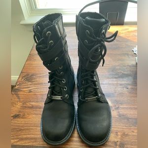 Harley Davidson black leather boots